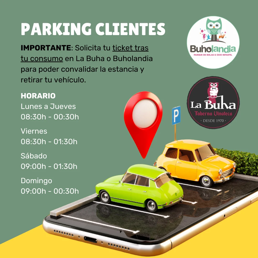 parking buholandia Parque de Bolas valdemoro